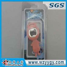 Hot promotional cute cartoon soft PVC bottle opener